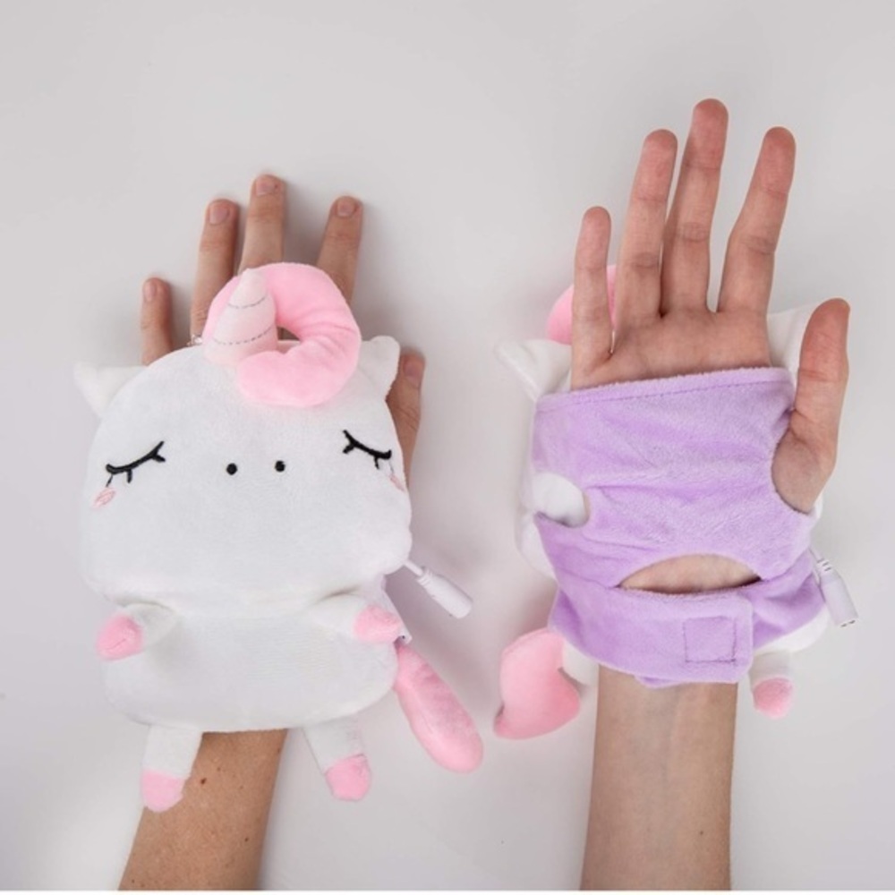 Unicorn Plush‎ Hand warmer - White and Pink
